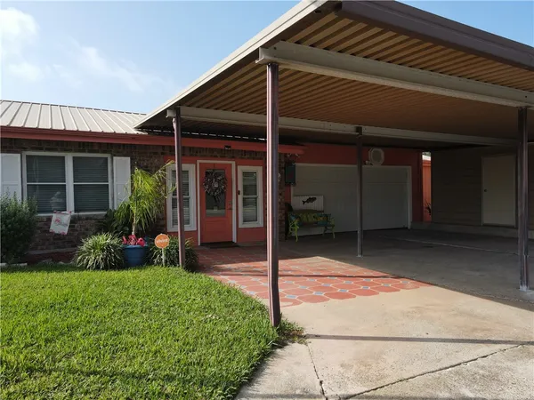 a view of a house with a porch