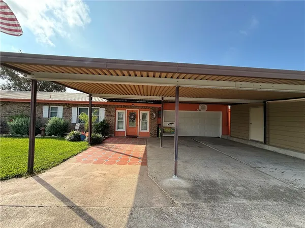 a view of a house with a porch
