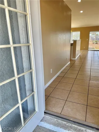 a view of an empty room