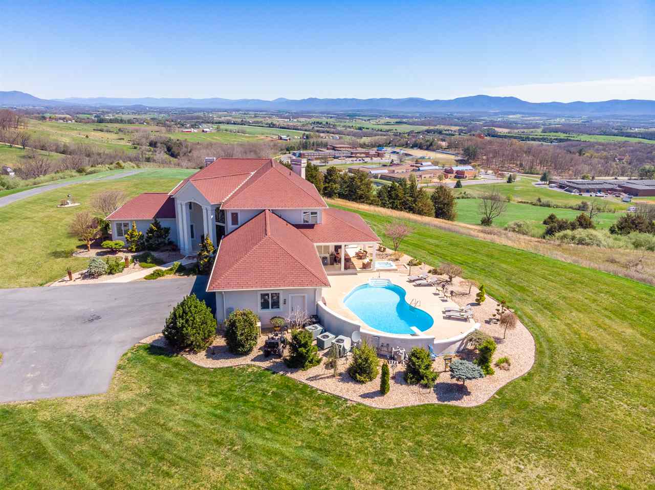238 Fort Defiance Road Fort Defiance, VA 24437 - Photo 7 of 50 an aerial view of a house with garden space and mountain view in back