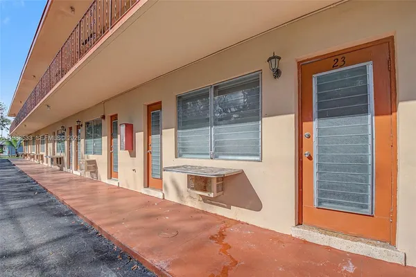 a view of a house with a balcony