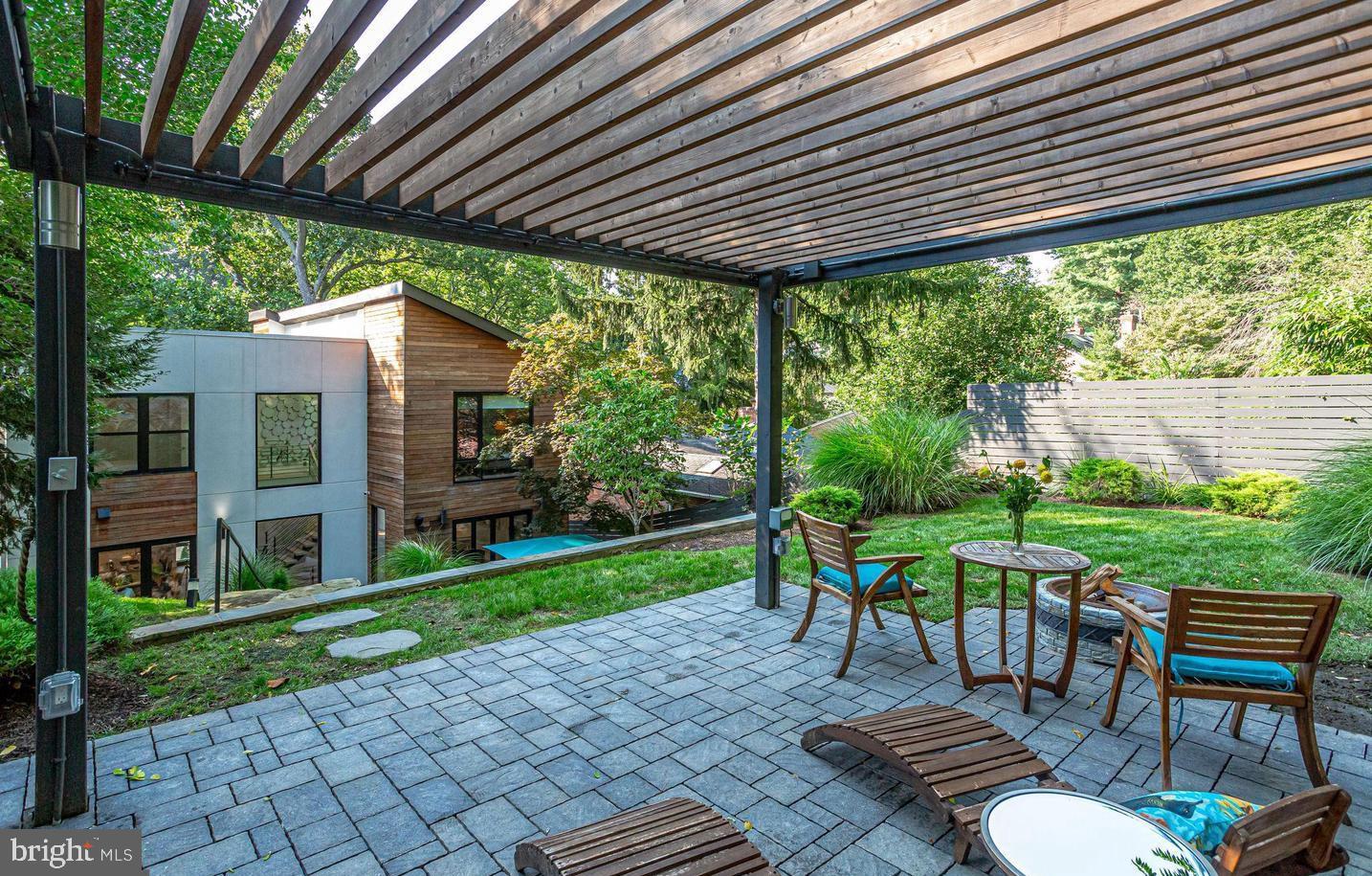 2927 Arizona Avenue Northwest Washington, DC 20016 - Photo 15 of 18 a patio with glass table and chairs