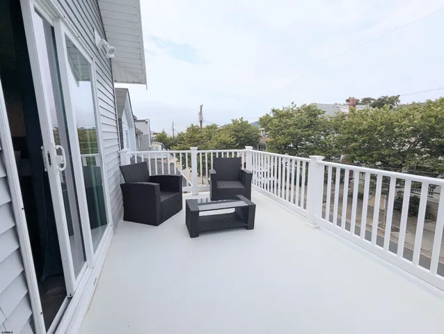 a view of balcony with couch