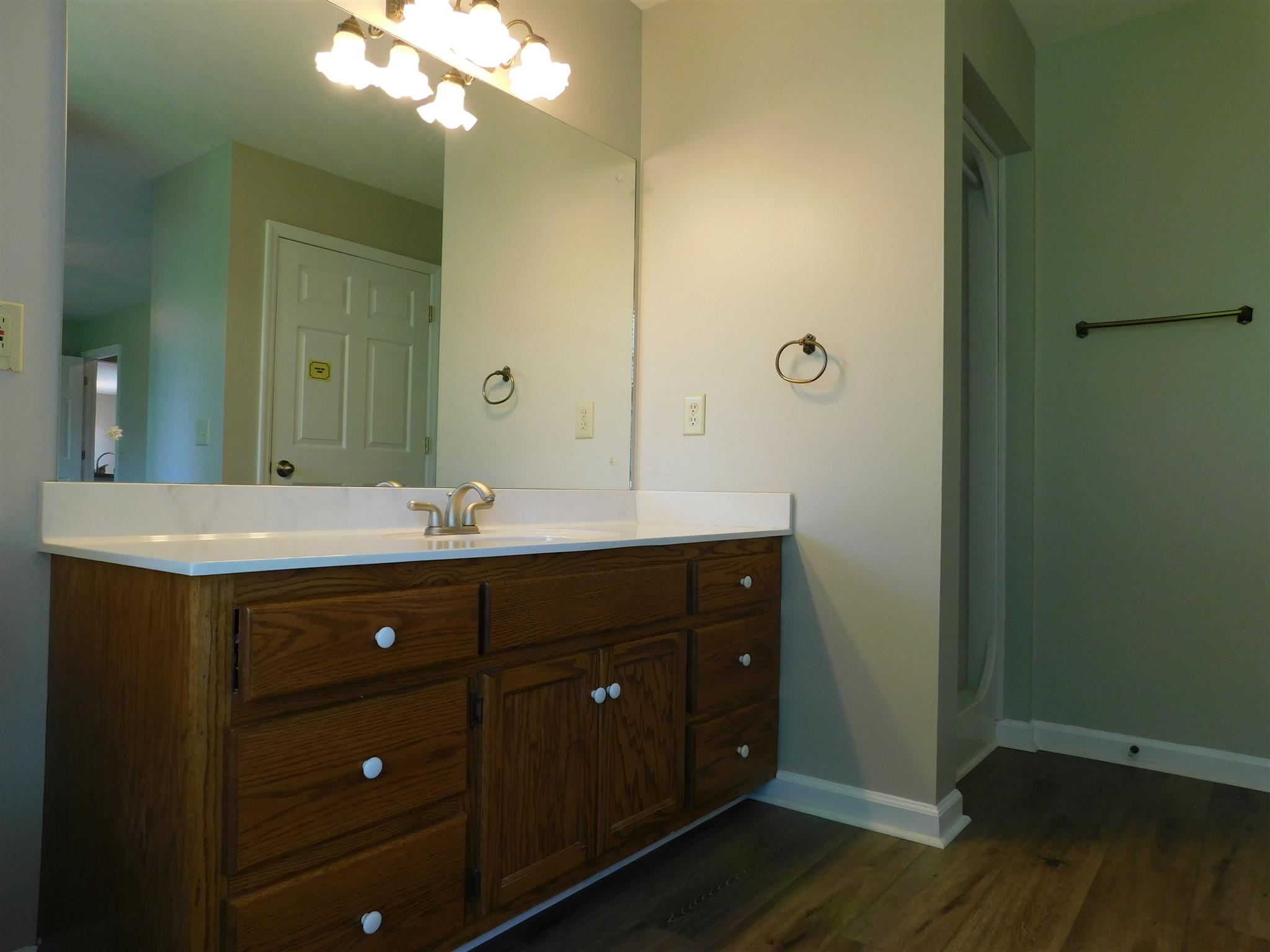 2470 Ben Green Road Lebanon, TN 37090 - Photo 18 of 24 a bathroom with a double vanity sink and mirror