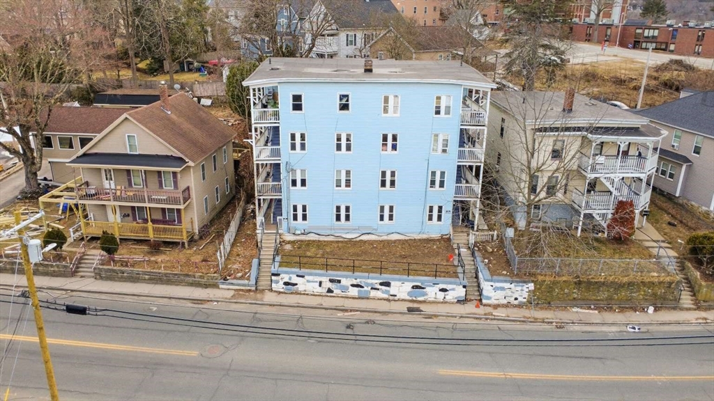 a view of building with front door