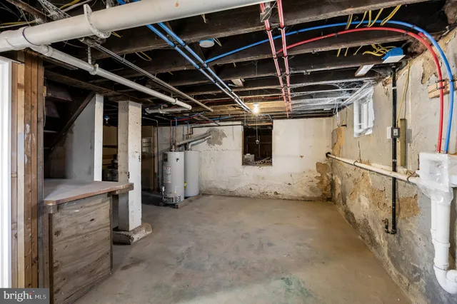 a view of storage and utility room