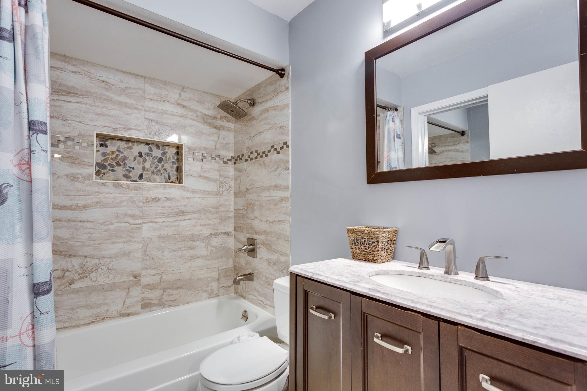 5927 Minutemen Road, Unit 249 Springfield, VA 22152 - Photo 13 of 17 Remodeled Upstairs Bathroom