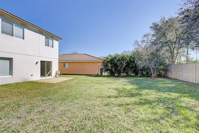 a house view with a garden space