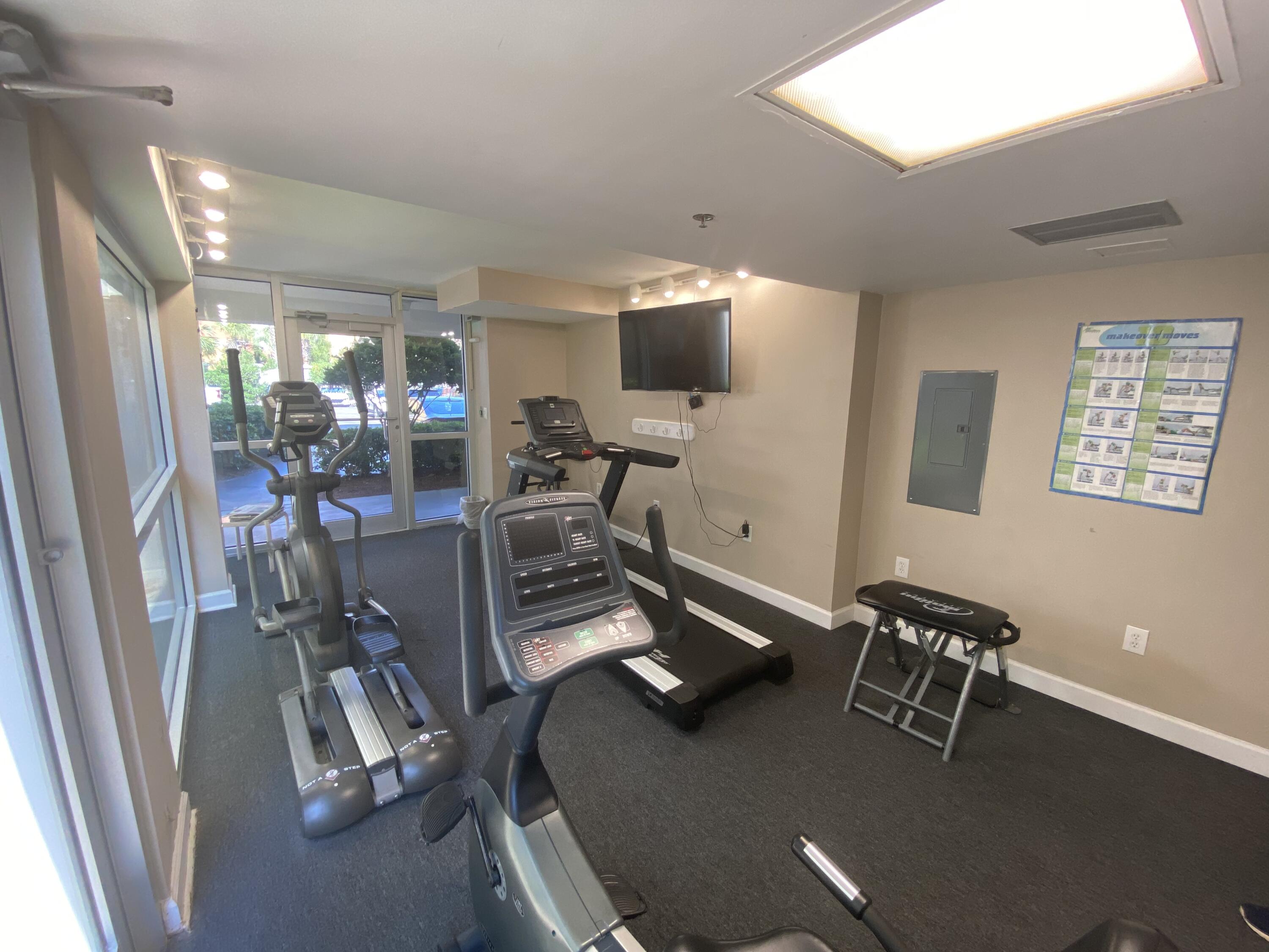 1114 Santa Rosa Boulevard, Unit 208 Fort Walton Beach, FL 32548 - Photo 50 of 73 a view of a room with gym equipment
