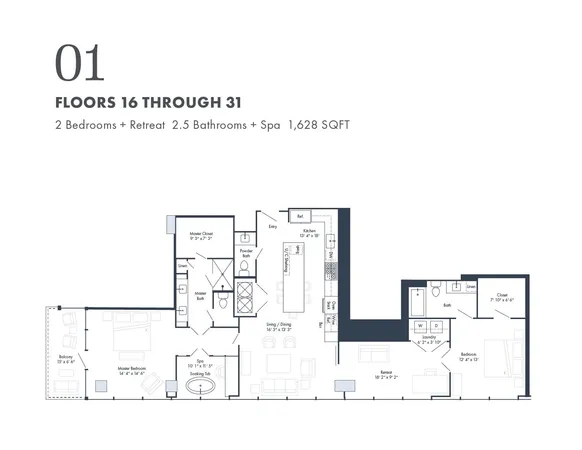 $1,825,000 | 1616 West End Avenue, Unit 2701, Nashville, TN 37203