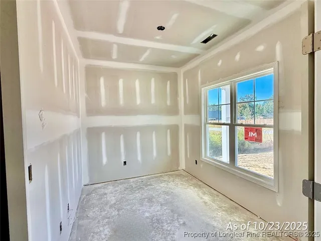 a view of an empty room