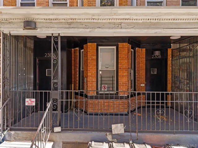 a view of a entrance door of the building
