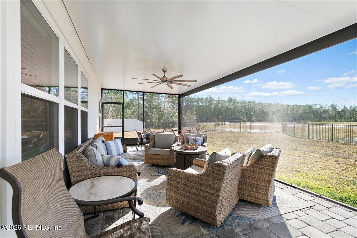 15 Zancara Street St. Augustine, FL 32084 - Photo 27 of 46 a outdoor living space with furniture and garden view