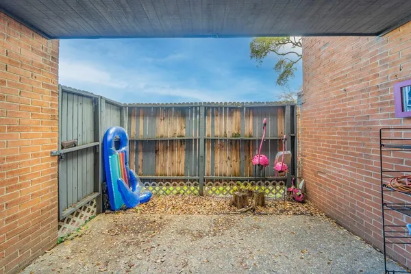 a front view of a house with entryway