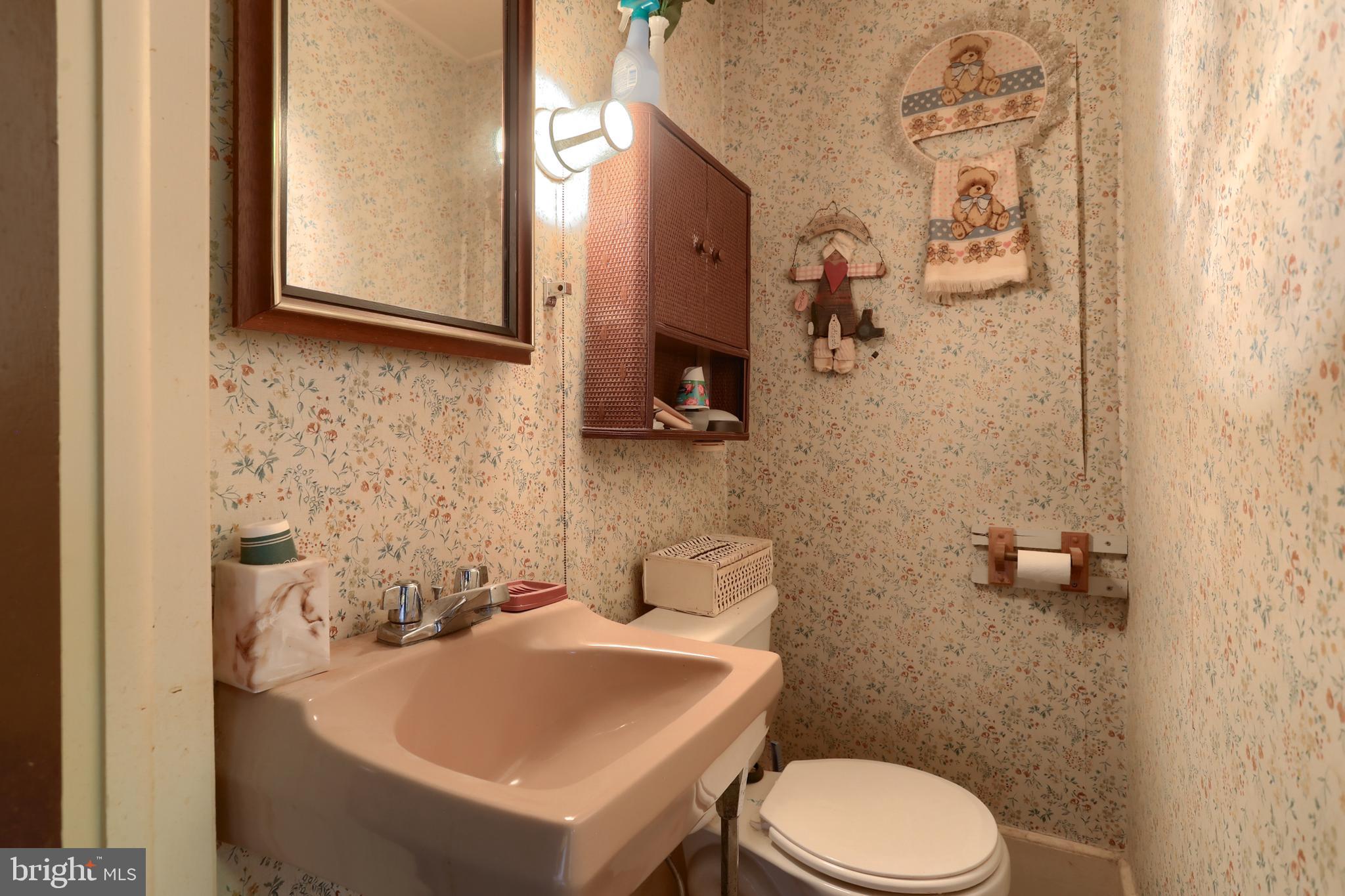 13 Montello Road Reading, PA 19608 - Photo 17 of 54 a bathroom with a sink a toilet and mirror
