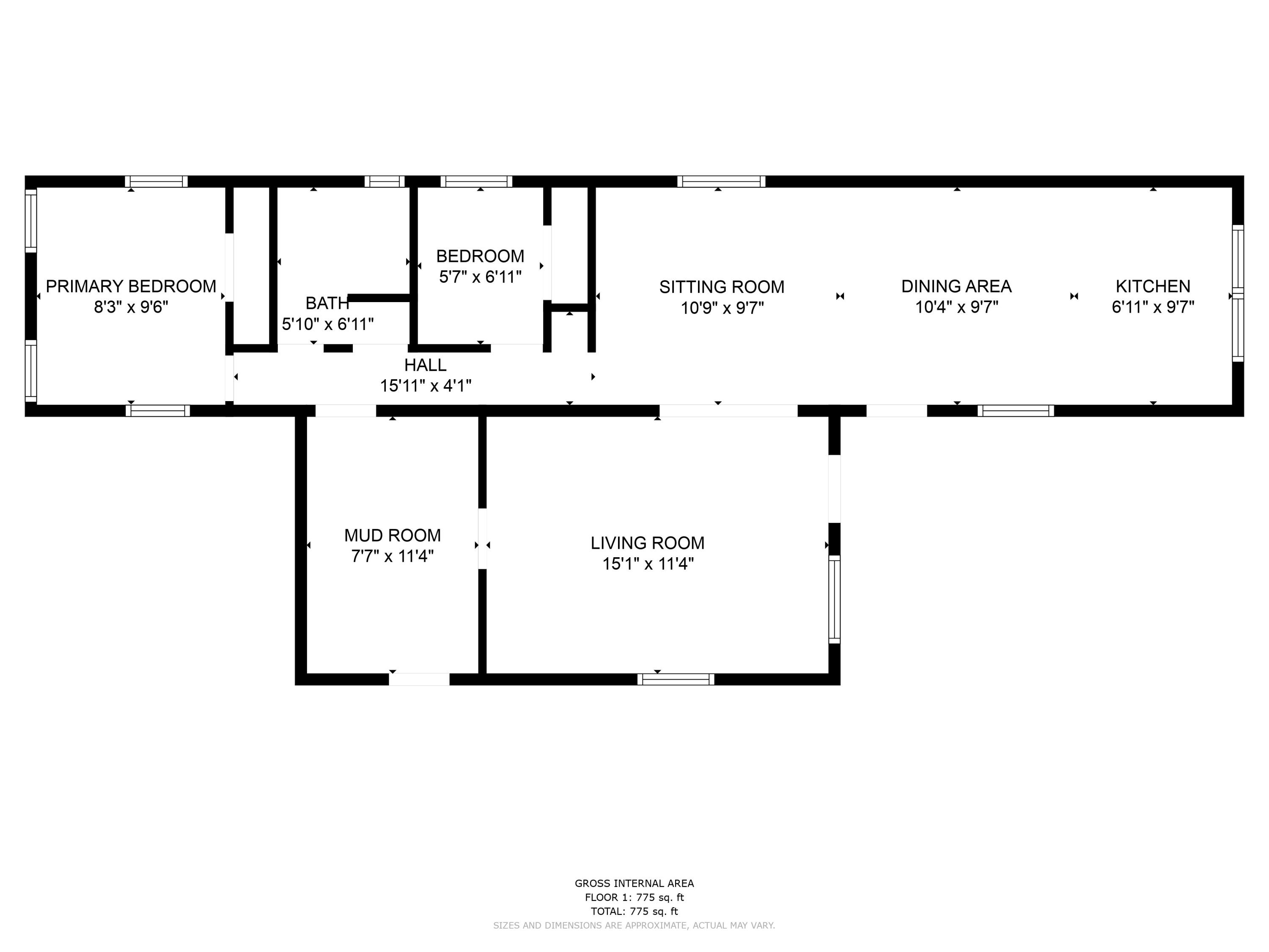 12615 Marilla Road Copemish, MI 49625 - Photo 6 of 29 all_floors_dimensions_12617_marilla_road