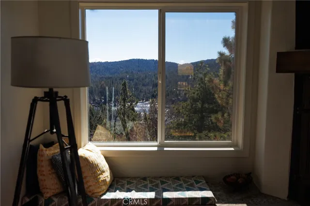 a view of balcony and yard