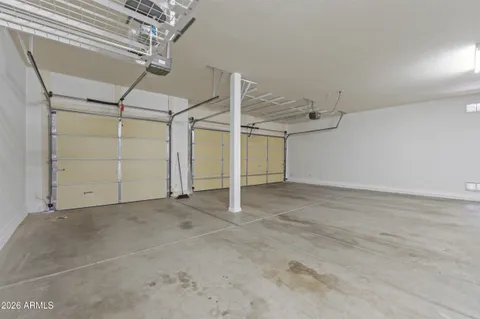 a view of a garage