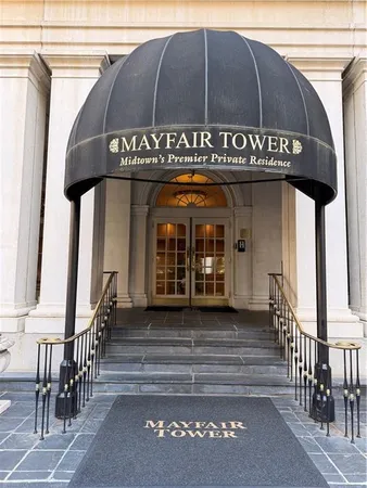 a view of a building with entrance