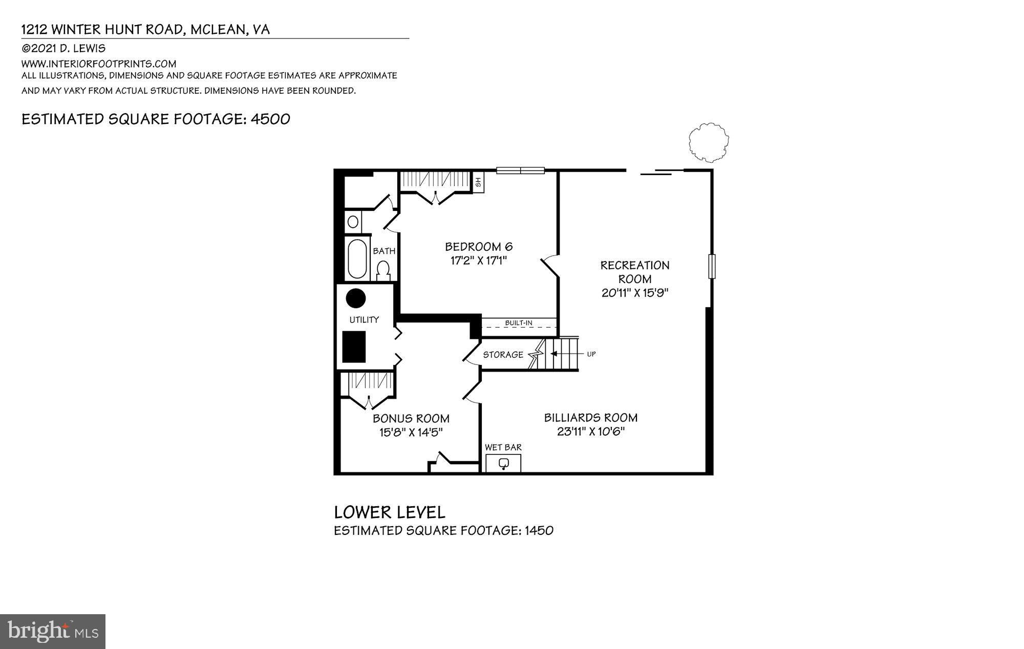 1212 Winter Hunt Road McLean, VA 22102 - Photo 52 of 52 Lower Level Floor Plan