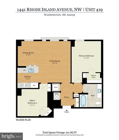 $3,900 | 1441 Rhode Island Avenue Northwest, Unit 419, Washington, DC 20005