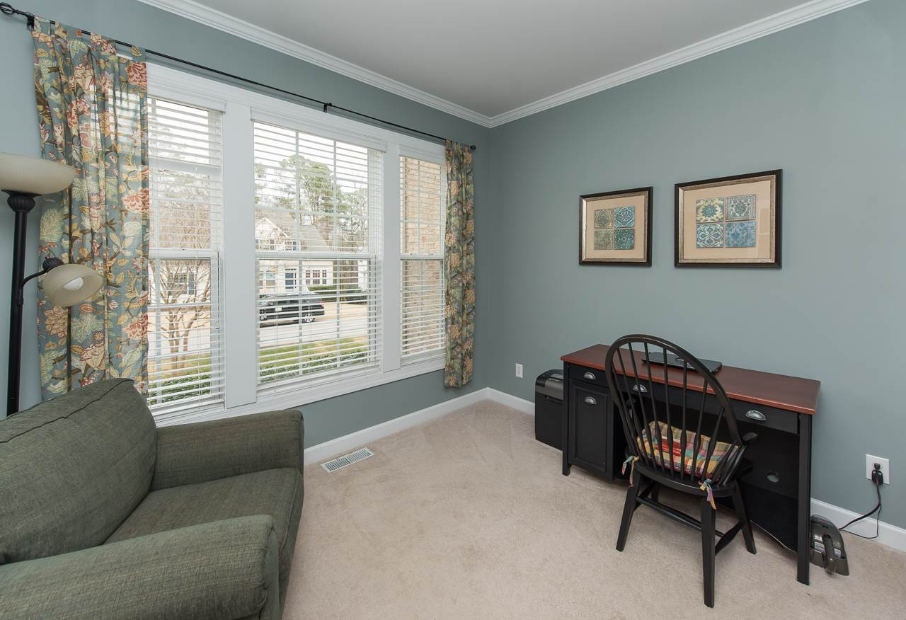 4424 Fairview Ridge Lane Apex, NC 27539 - Photo 8 of 25 First floor office space, play room, with french door Studio/Study/Office