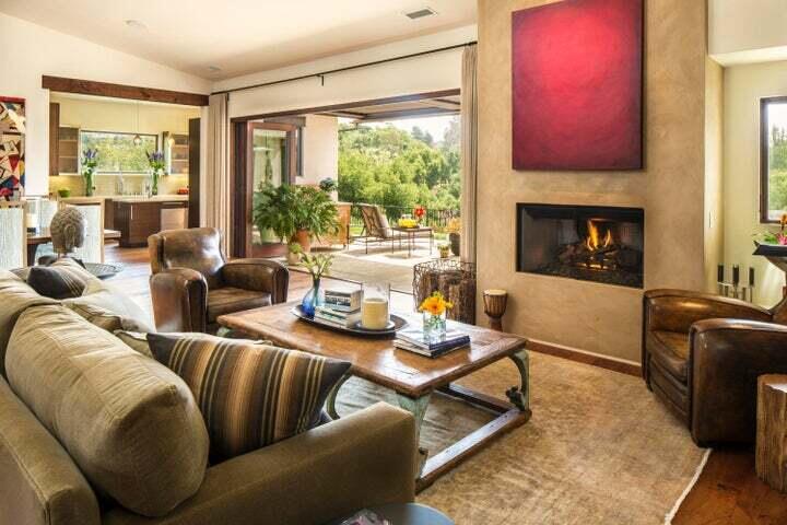 762 Westmont Road Montecito, CA 93108 - Photo 3 of 17 3 Living Room with Fireplace