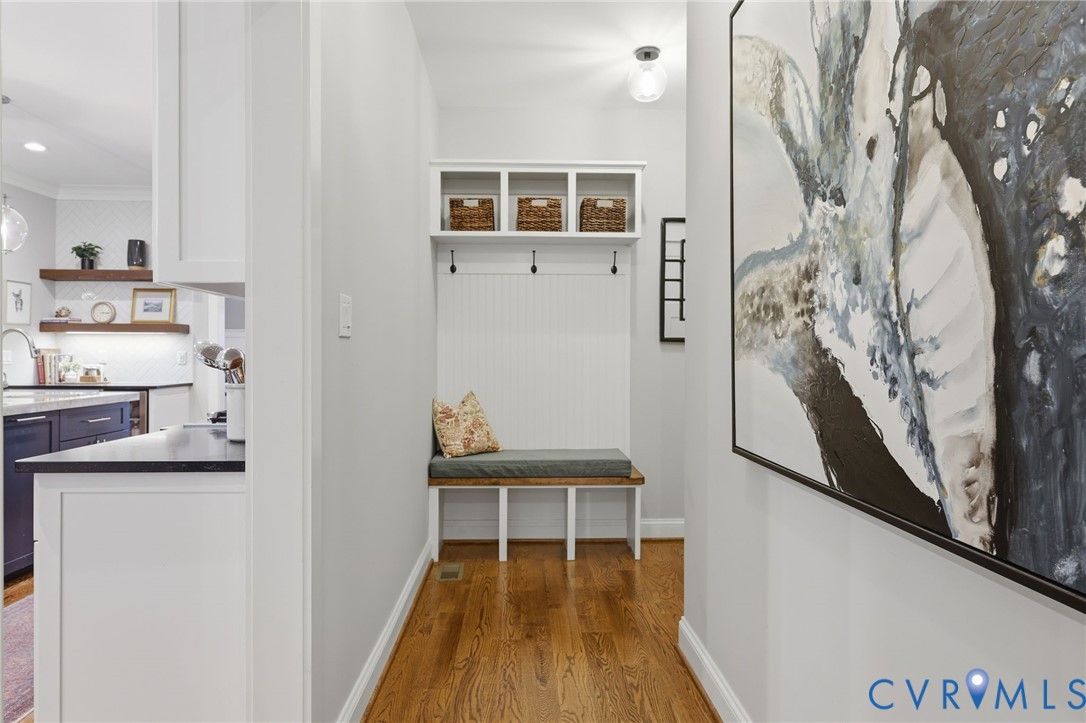 7201 Amarone Way New Kent, VA 23124 - Photo 31 of 46 Hallway with Drop Zone and access to garage