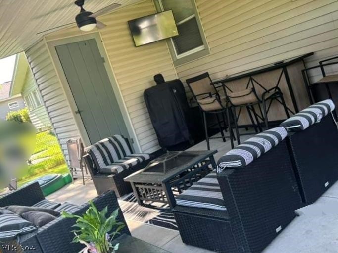 2162 Springfield Center Road Akron, OH 44312 - Photo 21 of 21 View of patio / terrace with a grill and an outdoor living space