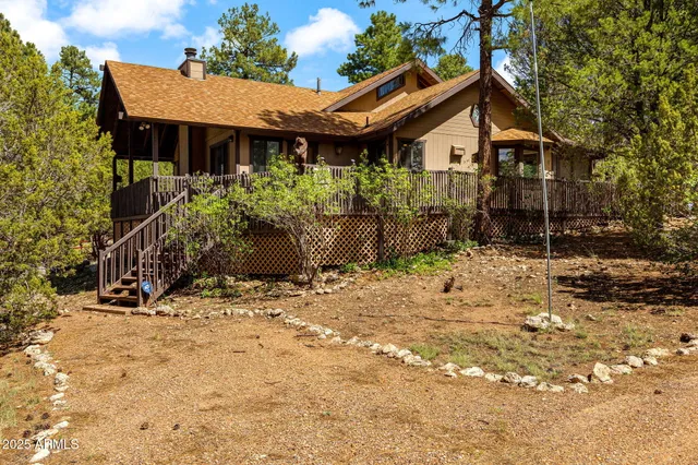 a backyard of a house