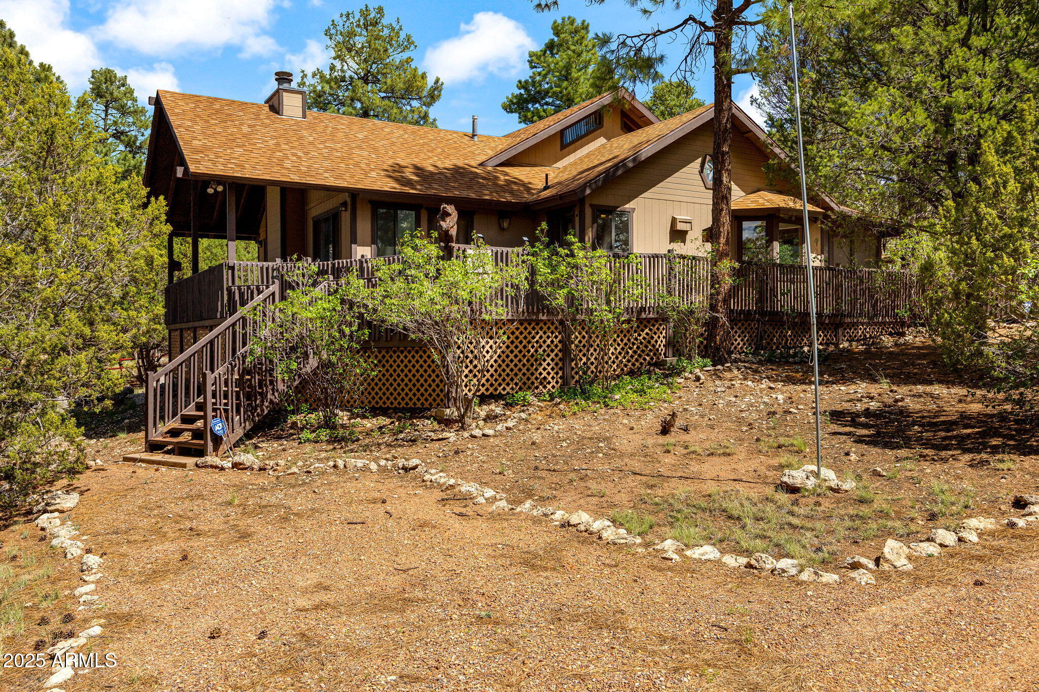 a backyard of a house