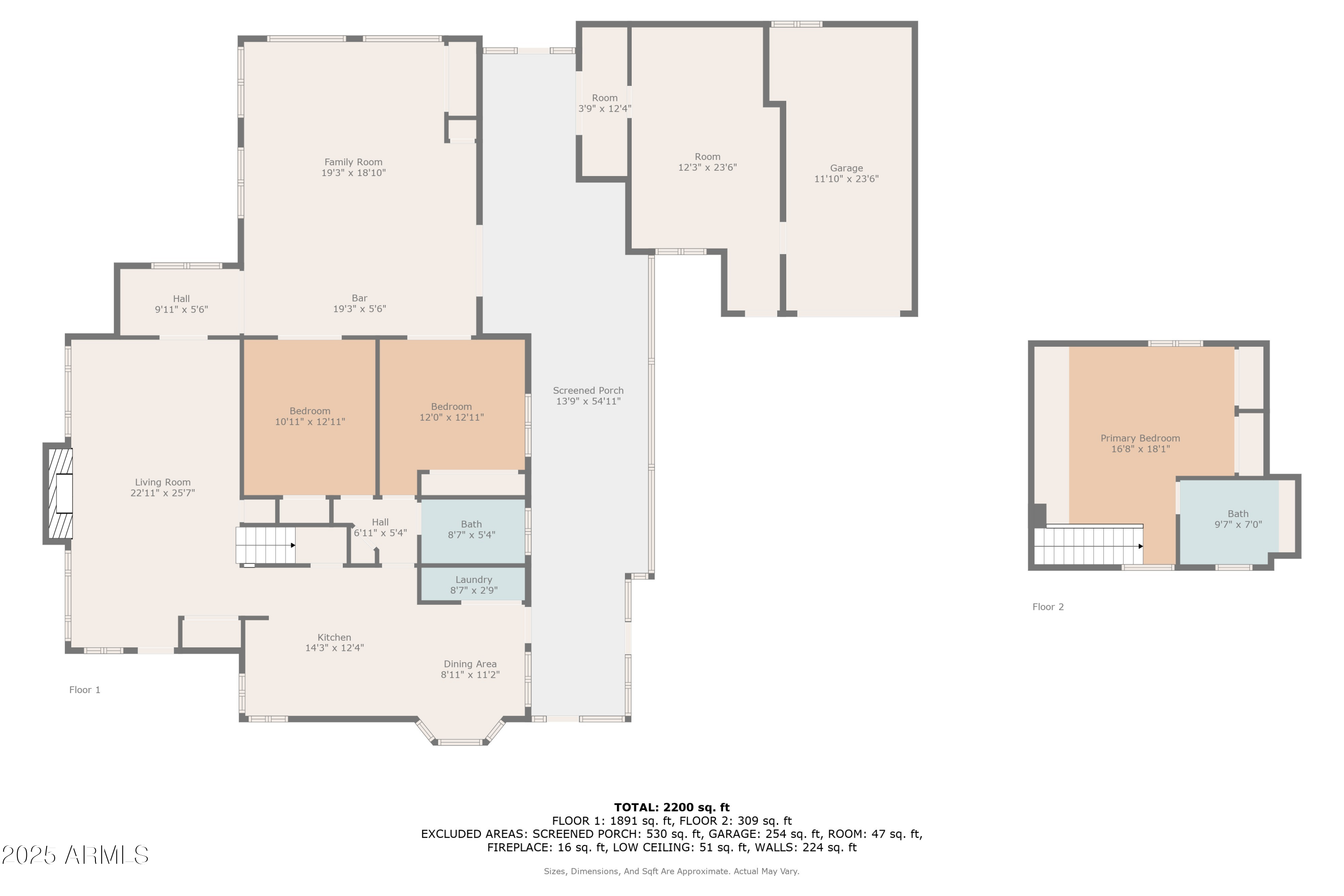 2240 Roundabout Way Overgaard, AZ 85933 - Photo 45 of 47 a picture of a floor plan