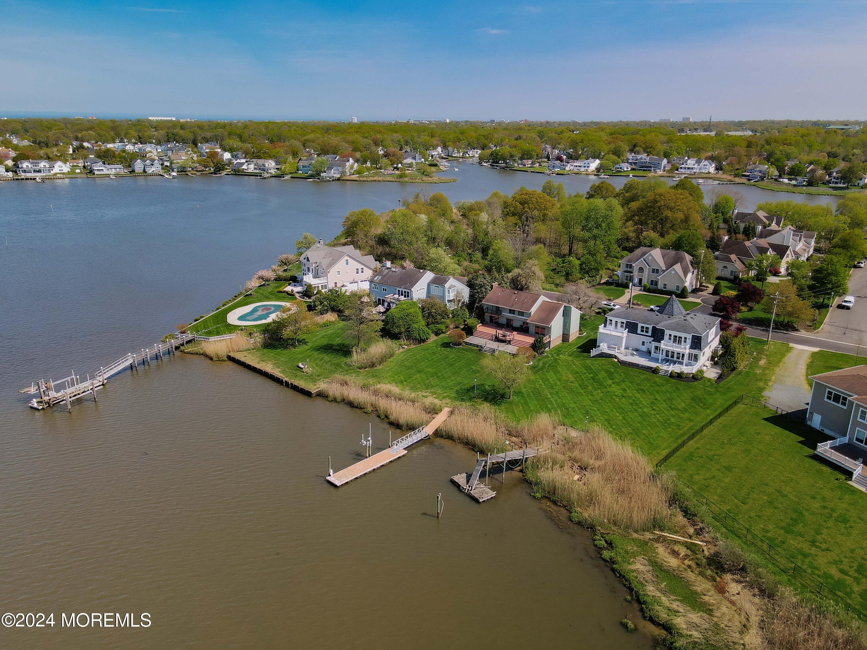 121 Horseneck Road Oceanport, NJ 07757 - Photo 39 of 48 an aerial view of a city with houses