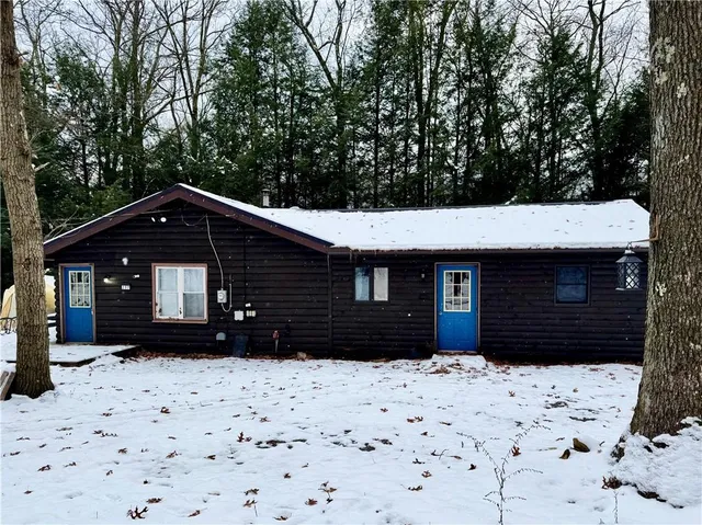 a front view of a house