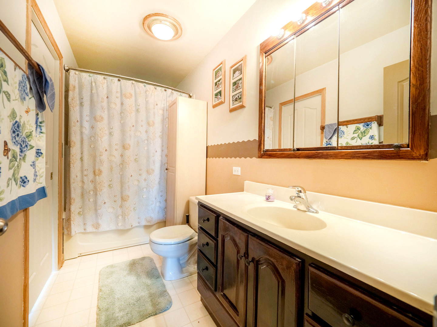 20806 Lembcke Road Harvard, IL 60033 - Photo 14 of 44 a bathroom with a sink a toilet and a mirror