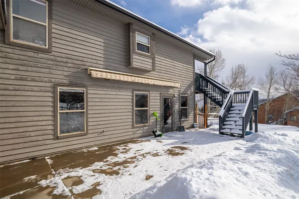 a view of a house with a patio