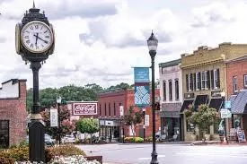 a sign that is on the side of a building