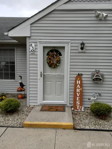 a front view of a house with entertaining space