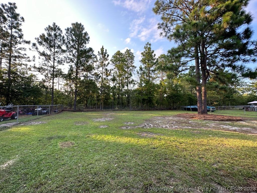 4553 Ruby Road Fayetteville, NC 28311 - Photo 18 of 19 a view of yard with swimming pool and trees
