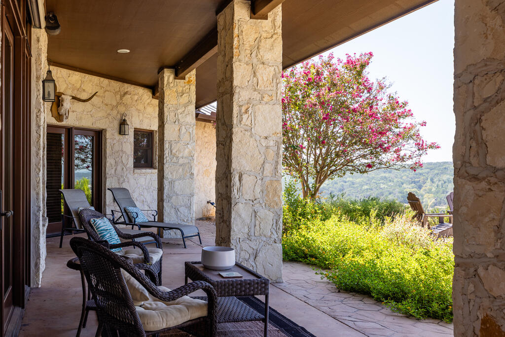 2954 Goat Creek Road Kerrville, TX 78028 - Photo 47 of 66 Covered Porch with Views