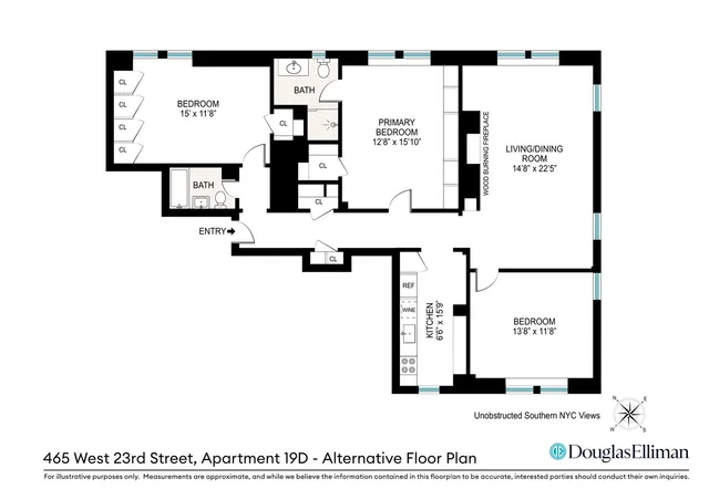 $3,495,000 | 465 West 23rd Street, Unit 19D | Chelsea