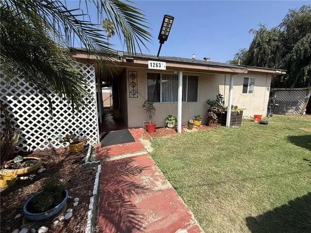 a front view of a house