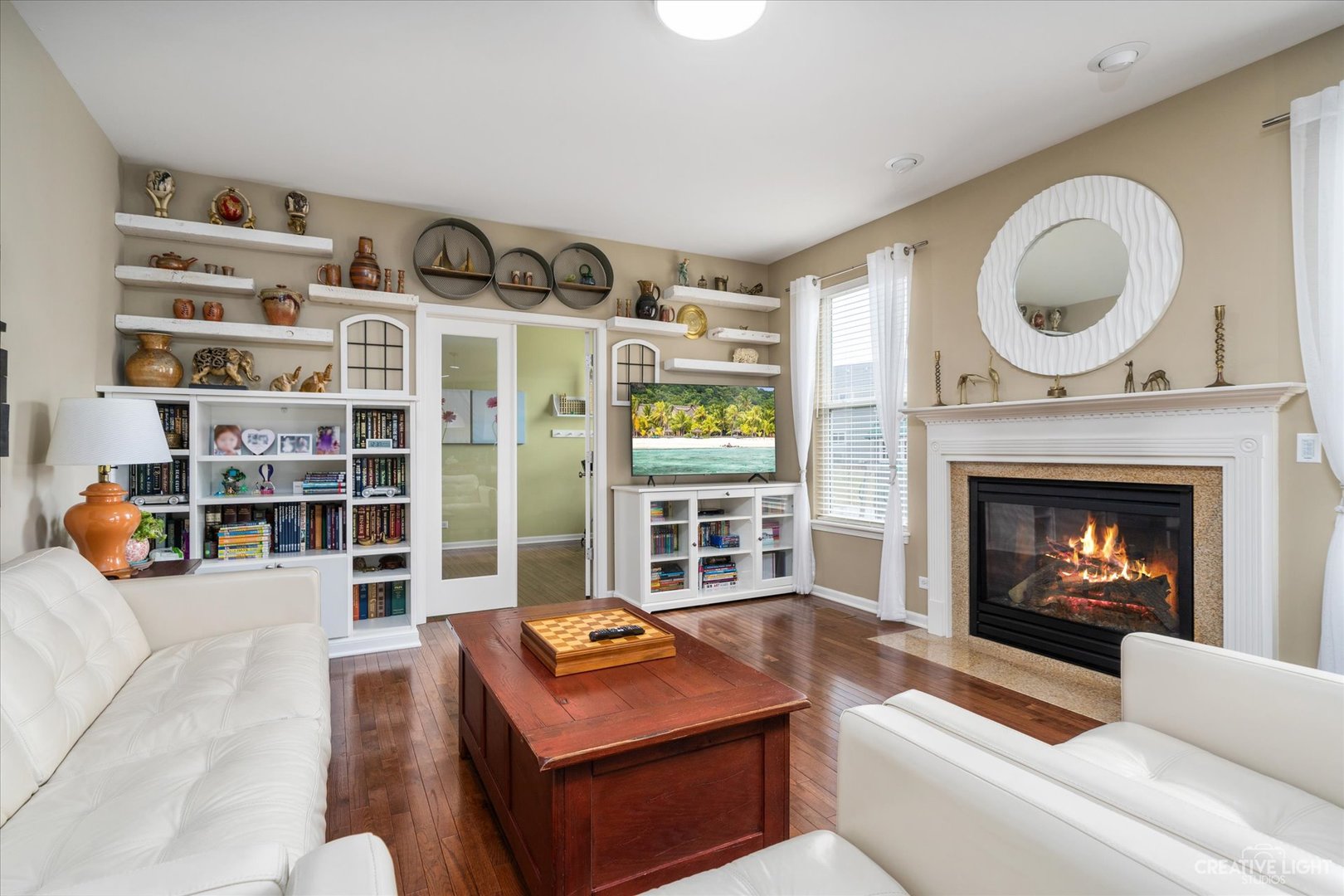 3521 English Prairie Road Elgin, IL 60124 - Photo 14 of 35 a living room with furniture a fireplace and a large window