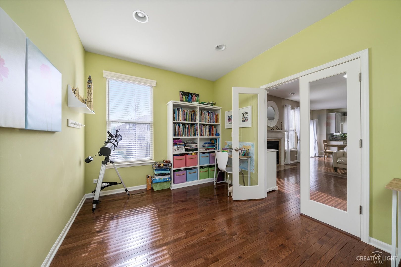 3521 English Prairie Road Elgin, IL 60124 - Photo 15 of 35 a view of empty room with wooden floor and fan