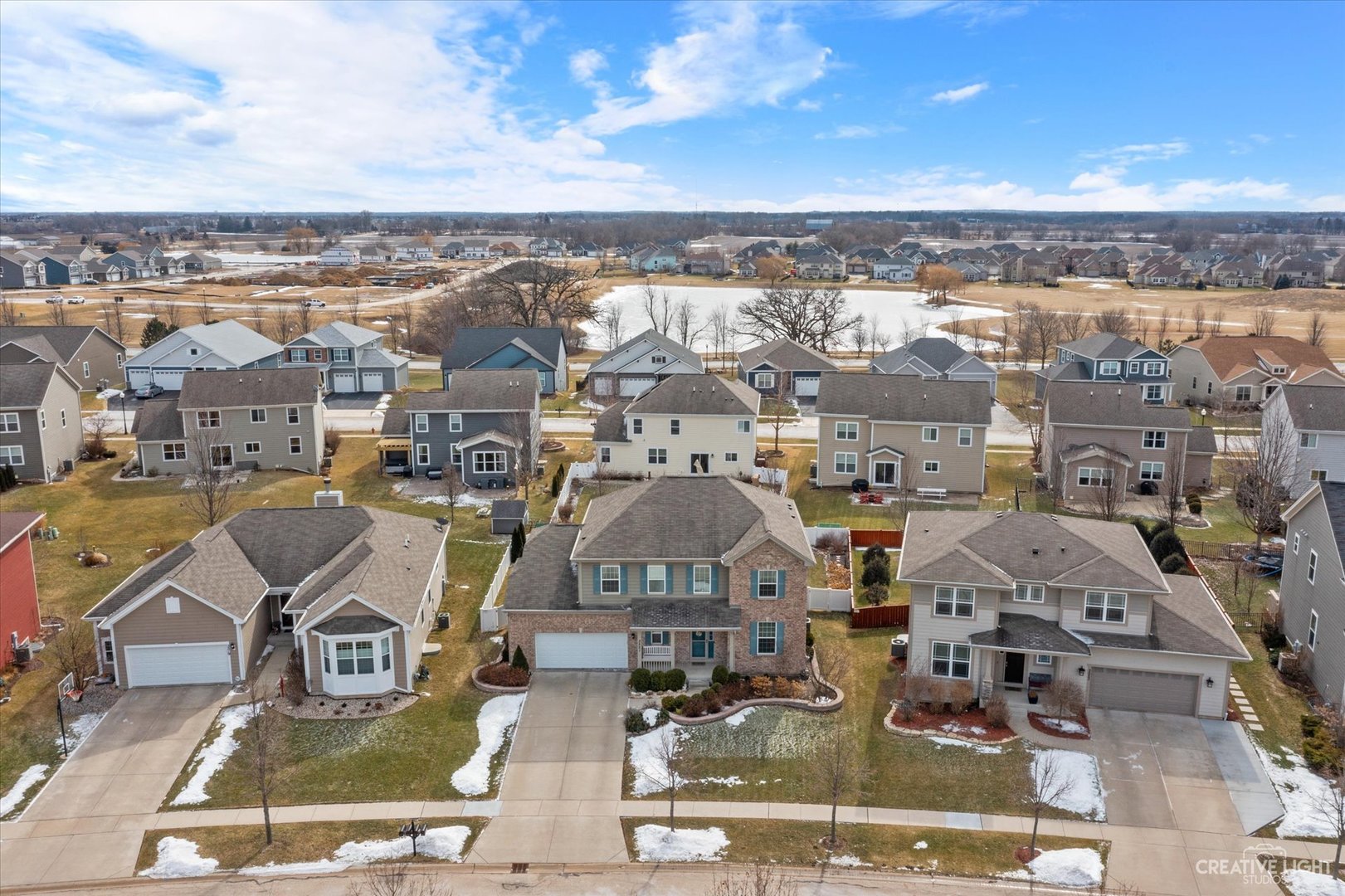 3521 English Prairie Road Elgin, IL 60124 - Photo 3 of 35 an aerial view of residential houses with outdoor space