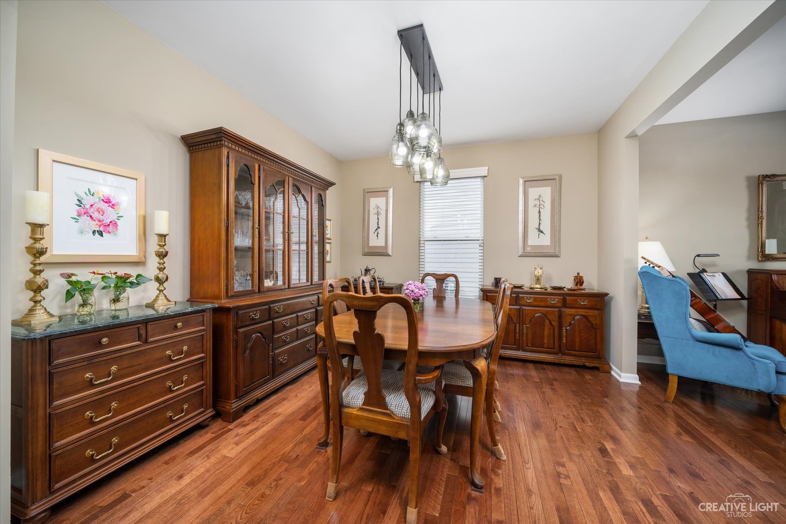 3521 English Prairie Road Elgin, IL 60124 - Photo 7 of 35 a view of a a dining room with furniture window and wooden floor