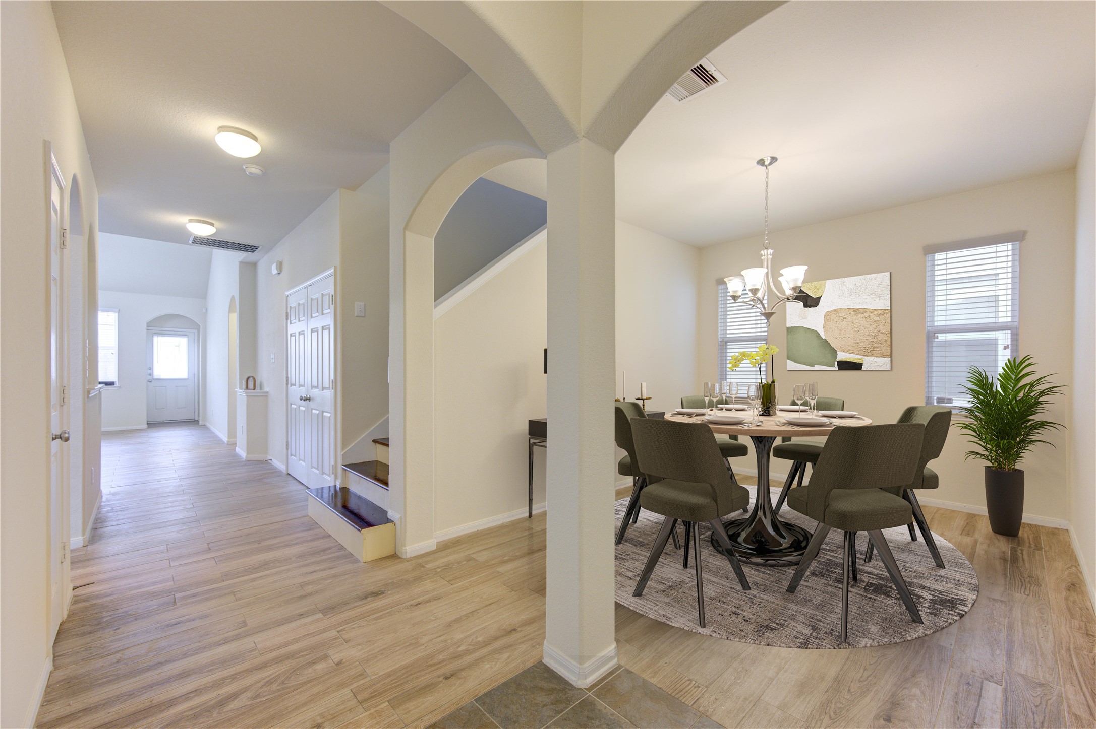 6518 Wilshire Ridge Houston, TX 77040 - Photo 5 of 30 Virtually staged dining room