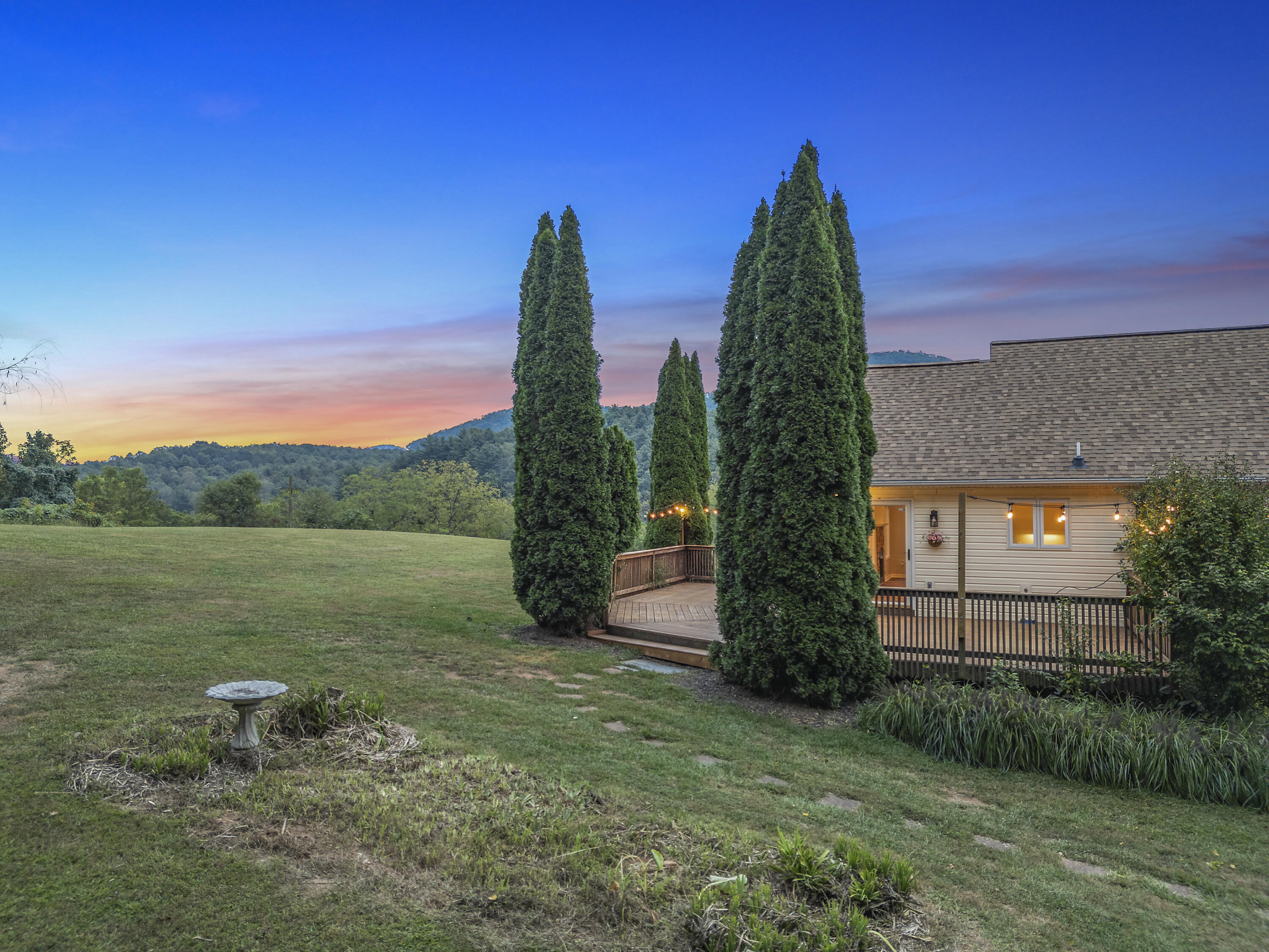 885 Whetstone Road Ferrum, VA 24088 - Photo 51 of 64 a view of a garden with large trees