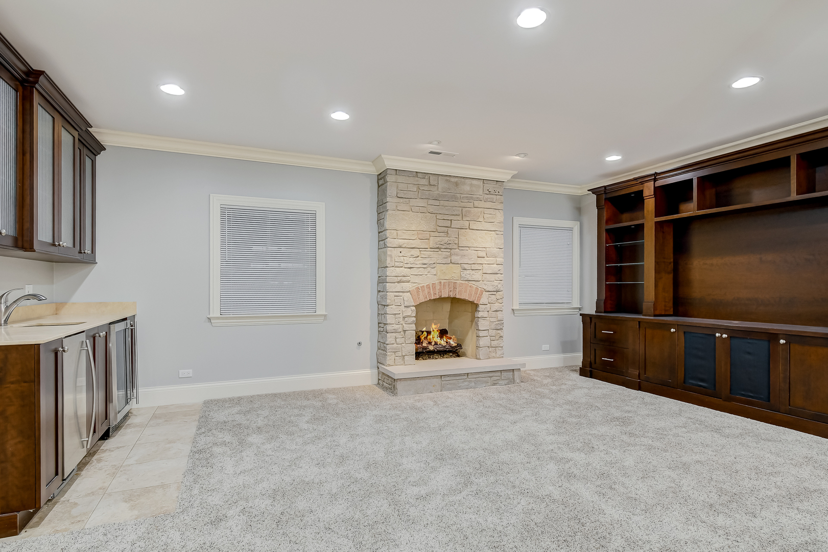 621 North County Line Road Hinsdale, IL 60521 - Photo 32 of 48 a view of an empty room with a fireplace