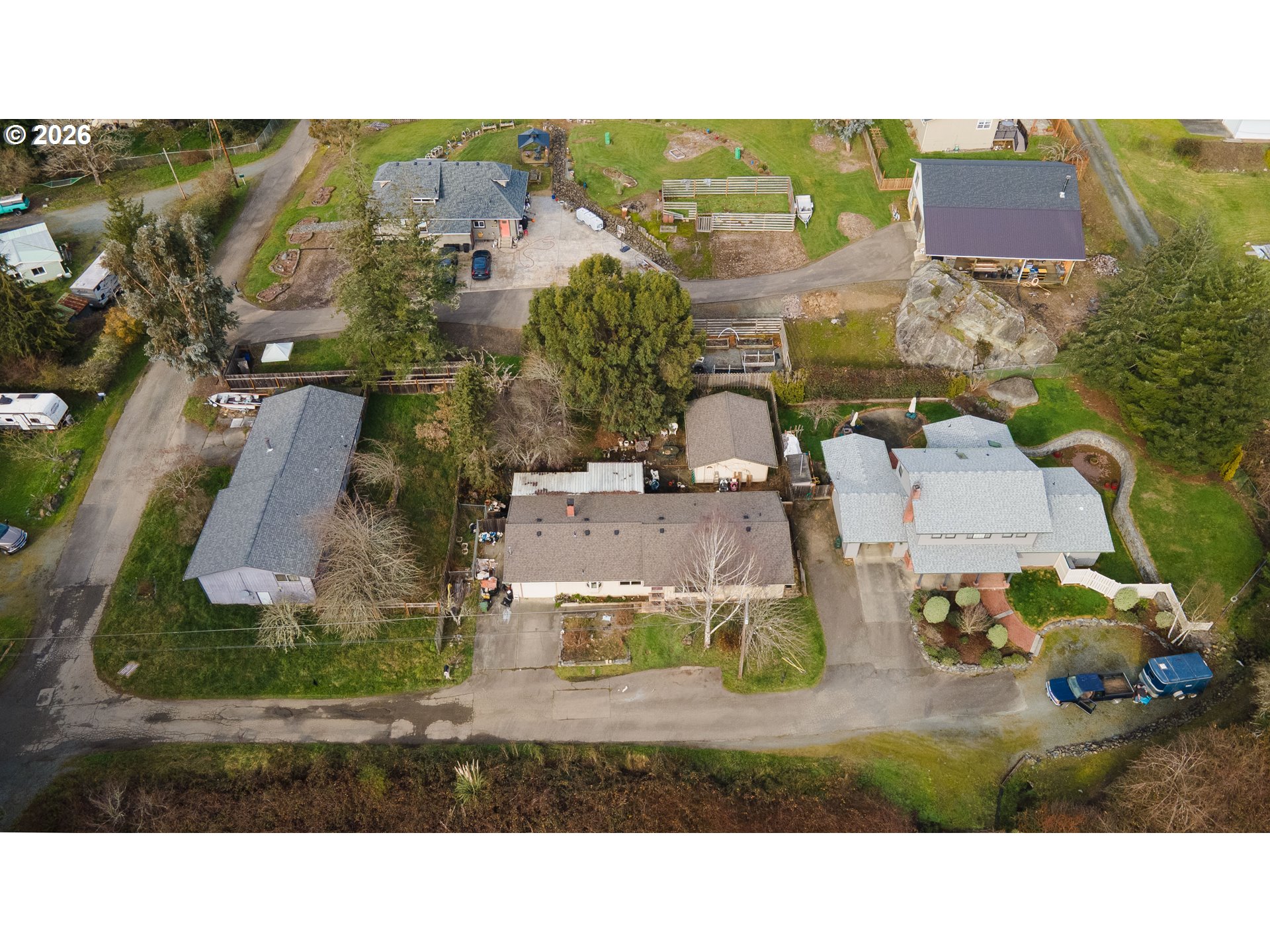 2031 Kincheloe Lane Myrtle Point, OR 97458 - Photo 4 of 33 an aerial view of multiple house